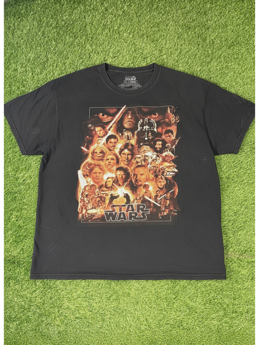 Star Wars Black Cotton Graphic T-Shirt Men's 2X/2XG Size